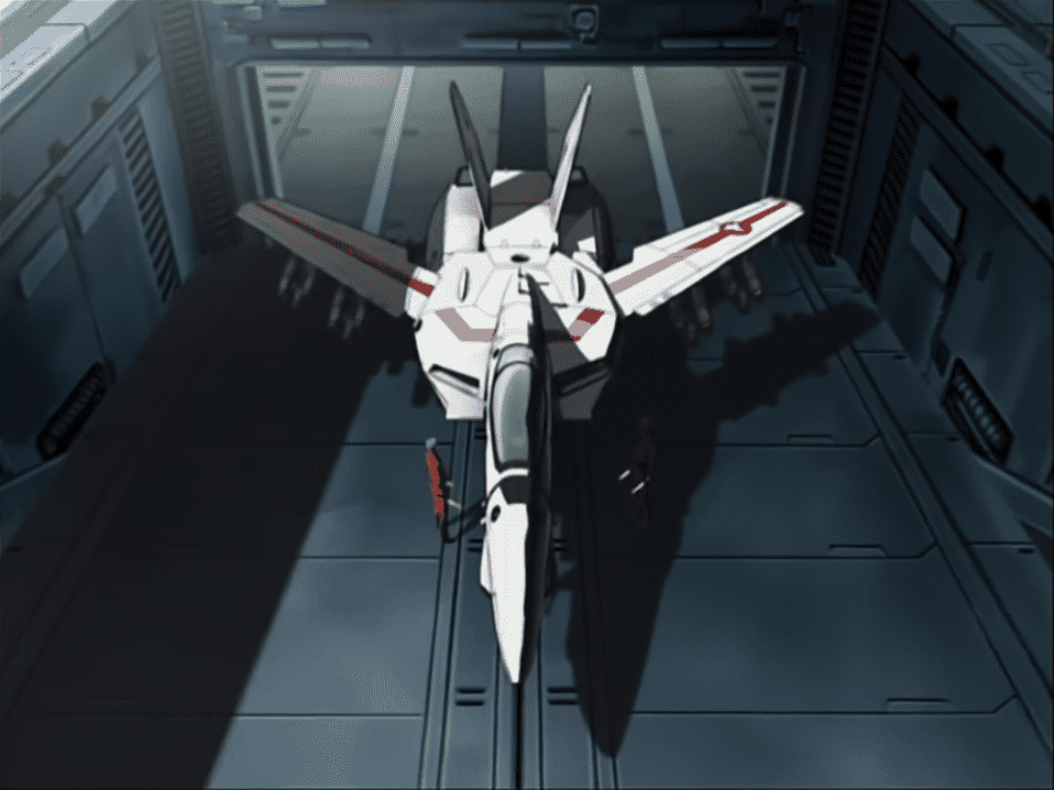 Robotech Remastered - Veritech on fighter elevator